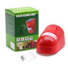Load image into Gallery viewer, Solar Powered Sound-light Alarm Warning Light IP65 Waterproof 110 dB Burglar Alarm