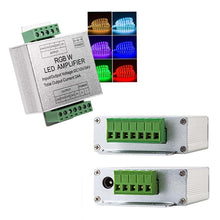 Load image into Gallery viewer, RGBW Amplifier Aluminum Shell LED Controller, DC 12-24V