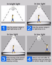 Load image into Gallery viewer, Sensor Distance: 4-6m, AC 85-265V, E27 9W White Light, E27 9W Warm White