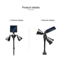 Load image into Gallery viewer, Solar Powered Robot LED Spotlight Double-headed Smart Sensor Light for Outdoor Lawn
