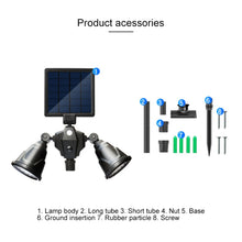 Load image into Gallery viewer, Solar Powered Robot LED Spotlight Double-headed Smart Sensor Light for Outdoor Lawn