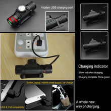 Load image into Gallery viewer, 1200 LM USB Charging Adjustable Outdoor LED Headlight, D10
