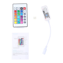 Load image into Gallery viewer, 2.4G Smart Wifi LED RGB Controller with IR 24Keys Remote Control, 5-24V