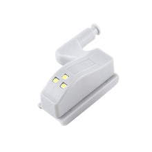 Load image into Gallery viewer, 0.3W Universal Inner Hinge LED Sensor lamp Cupboard 3 LEDs Night light Auto ON/OFF Bulb, 1 PCS White Light, 1 PCS Warm White