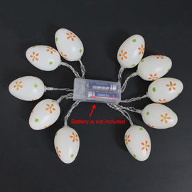 10 Bulbs LED Cute Easter Eggs Decorative Lamp Holiday Decorative Light Bulbs