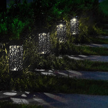 Load image into Gallery viewer, Outdoor Hollowing Out Solar Energy Garden Lawn Lamp