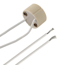 Load image into Gallery viewer, GU10 Ceramic Lamp Holder Socket Base Adapter Wire Connector, Cable Length: 12cm, GU10