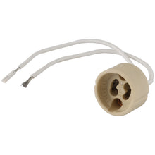 Load image into Gallery viewer, GU10 Ceramic Lamp Holder Socket Base Adapter Wire Connector, Cable Length: 12cm, GU10