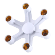 Load image into Gallery viewer, 1 to 6 E27 Standard Lamp Holder Base Converter LED Light Bulbs Socket Adapter, 1 to 6