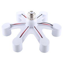 Load image into Gallery viewer, 1 to 6 E27 Standard Lamp Holder Base Converter LED Light Bulbs Socket Adapter, 1 to 6