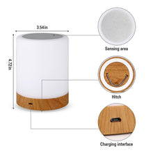 Load image into Gallery viewer, Colorful Creative Wood Grain Charging Night Light Touch Atmosphere Light