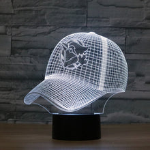 Load image into Gallery viewer, Baseball Cap Shape 3D Colorful LED Vision Light Table Lamp, 16 Colors Remote Control Version, 16 Colors Remote Control Version