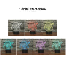 Load image into Gallery viewer, Tortoise Black Base Creative 3D LED Decorative Night Light, Powered by USB and Battery, Powered by USB and Battery