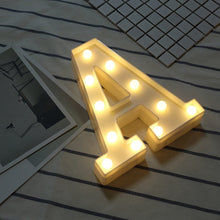 Load image into Gallery viewer, Dry Battery Powered Warm White Standing Hanging LED Holiday Light, A, N, B, O, C, P, D, Q, E, R, F, G, T, U, V, I, W, J, K, X, L, M, Z