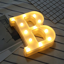 Load image into Gallery viewer, Dry Battery Powered Warm White Standing Hanging LED Holiday Light, A, N, B, O, C, P, D, Q, E, R, F, G, T, U, V, I, W, J, K, X, L, M, Z