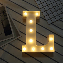 Load image into Gallery viewer, Dry Battery Powered Warm White Standing Hanging LED Holiday Light, A, N, B, O, C, P, D, Q, E, R, F, G, T, U, V, I, W, J, K, X, L, M, Z