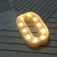 Load image into Gallery viewer, Dry Battery Powered Warm White Standing Hanging LED Holiday Light, A, N, B, O, C, P, D, Q, E, R, F, G, T, U, V, I, W, J, K, X, L, M, Z