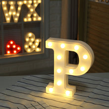 Load image into Gallery viewer, Dry Battery Powered Warm White Standing Hanging LED Holiday Light, A, N, B, O, C, P, D, Q, E, R, F, G, T, U, V, I, W, J, K, X, L, M, Z