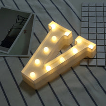 Load image into Gallery viewer, Dry Battery Powered Warm White Standing Hanging LED Holiday Light, A, N, B, O, C, P, D, Q, E, R, F, G, T, U, V, I, W, J, K, X, L, M, Z
