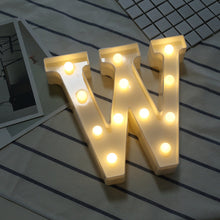 Load image into Gallery viewer, Dry Battery Powered Warm White Standing Hanging LED Holiday Light, A, N, B, O, C, P, D, Q, E, R, F, G, T, U, V, I, W, J, K, X, L, M, Z