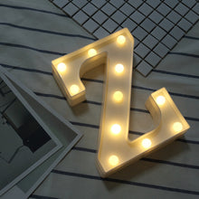Load image into Gallery viewer, Dry Battery Powered Warm White Standing Hanging LED Holiday Light, A, N, B, O, C, P, D, Q, E, R, F, G, T, U, V, I, W, J, K, X, L, M, Z