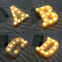 Load image into Gallery viewer, Dry Battery Powered Warm White Standing Hanging LED Holiday Light, A, N, O, B, P, C, D, Q, E, R, F, S, G, T, H, U, I, V, J, W, K, X, Y, L, Z, M