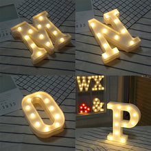 Load image into Gallery viewer, Dry Battery Powered Warm White Standing Hanging LED Holiday Light, A, N, O, B, P, C, D, Q, E, R, F, S, G, T, H, U, I, V, J, W, K, X, Y, L, Z, M