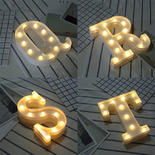 Load image into Gallery viewer, Dry Battery Powered Warm White Standing Hanging LED Holiday Light, A, N, O, B, P, C, D, Q, E, R, F, S, G, T, H, U, I, V, J, W, K, X, Y, L, Z, M