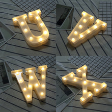 Load image into Gallery viewer, Dry Battery Powered Warm White Standing Hanging LED Holiday Light, A, N, O, B, P, C, D, Q, E, R, F, S, G, T, H, U, I, V, J, W, K, X, Y, L, Z, M