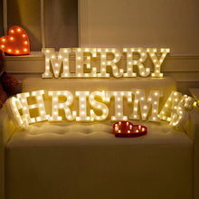 Load image into Gallery viewer, Dry Battery Powered Warm White Standing Hanging LED Holiday Light, A, N, O, B, P, C, D, Q, E, R, F, S, G, T, H, U, I, V, J, W, K, X, Y, L, Z, M