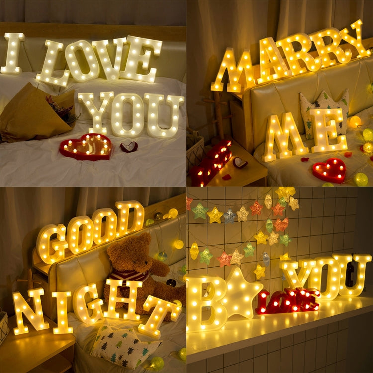 Dry Battery Powered Warm White Standing Hanging LED Holiday Light, A, N, O, B, P, C, D, Q, E, R, F, S, G, T, H, U, I, V, J, W, K, X, Y, L, Z, M