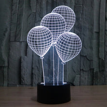 Load image into Gallery viewer, 7 Color Discoloration Creative Visual Stereo Lamp Desk Lamp Night Light, Balloon Style