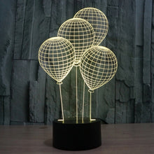 Load image into Gallery viewer, 7 Color Discoloration Creative Visual Stereo Lamp Desk Lamp Night Light, Balloon Style