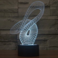 Load image into Gallery viewer, 7 Color Discoloration Creative Visual Stereo Lamp Desk Lamp Night Light, 2869 Abstract Style
