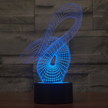 Load image into Gallery viewer, 7 Color Discoloration Creative Visual Stereo Lamp Desk Lamp Night Light, 2869 Abstract Style