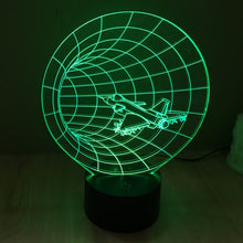 Load image into Gallery viewer, 7 Color Discoloration Creative Visual Stereo Lamp Desk Lamp Night Light, Time Machine Style