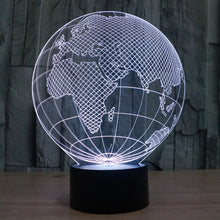 Load image into Gallery viewer, 7 Colour Discoloration Creative Visual Stereo Lamp Desk Lamp Night Light, European Globe Style