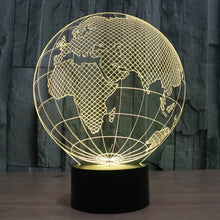 Load image into Gallery viewer, 7 Colour Discoloration Creative Visual Stereo Lamp Desk Lamp Night Light, European Globe Style