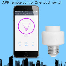 Load image into Gallery viewer, 200W Max E27 APP Remote Control WiFi Smart Light Bulb Adapter Lamp Base Works with Alexa Echo &amp; Google Home, AC 100-250V, APP Control