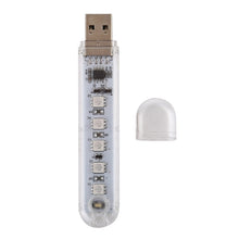 Load image into Gallery viewer, 5V Colorful 5LEDs USB LED Light Portable Small Night Light with Switch