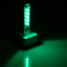 Load image into Gallery viewer, 5V Colorful 5LEDs USB LED Light Portable Small Night Light with Switch