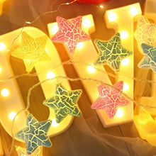 Load image into Gallery viewer, 20 LEDs Teenage Style Warm Fairy Decorative Lamp for Christmas, Wedding, Bedroom, Cracked Star