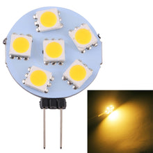 Load image into Gallery viewer, G4 6 LEDs SMD 5050 72LM 2800-3200K Stepless Dimming Energy Saving Light Pin Base Lamp Bulb, DC 12V, G4 6LEDs SMD 5050  72LM, G4 6 LEDs SMD 5050 72LM