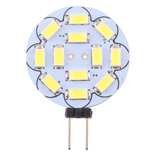 Load image into Gallery viewer, G4 12 LEDs SMD 5730 360LM 2800-3200K Round Shape Stepless Dimming Energy Saving Light Pin Base Lamp Bulb, DC 12V, G4 12LEDs SMD 5730 360LM, G4 12 LEDs SMD 5730 360LM