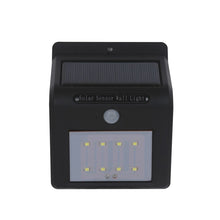 Load image into Gallery viewer, 8 LEDs Solar Motion Sensor Wall Light with Solar Panel, 8 LEDs White Light