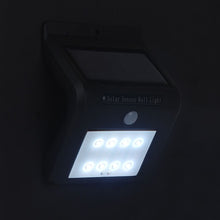 Load image into Gallery viewer, 8 LEDs Solar Motion Sensor Wall Light with Solar Panel, 8 LEDs White Light