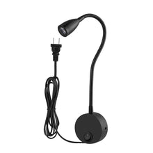 Load image into Gallery viewer, 160 LM 3000-3200K Wall Mount Light Wall Sconce Lamp, Got the CE / FCC Certification, Goose Neck Length: 30cm, US/EU Plug, Default Delivery US Plug, CL-06b Black Shell