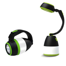Load image into Gallery viewer, L001 5W USB Charging Hand-held LED Camping Lamp with Power Bank Function(Green), LED6908, LED6908L, LED6908R