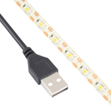 Load image into Gallery viewer, USB 2835 SMD LED Warm Light Waterproof Epoxy Rope Light, DC 5V, Length: 50cm, USB 2835 SMD LED 50cm