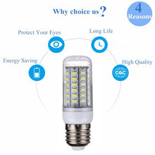Load image into Gallery viewer, 56 LEDs SMD 5730 Bulb, AC 220V, 5W 220V White Light, 5W 220V Warm White
